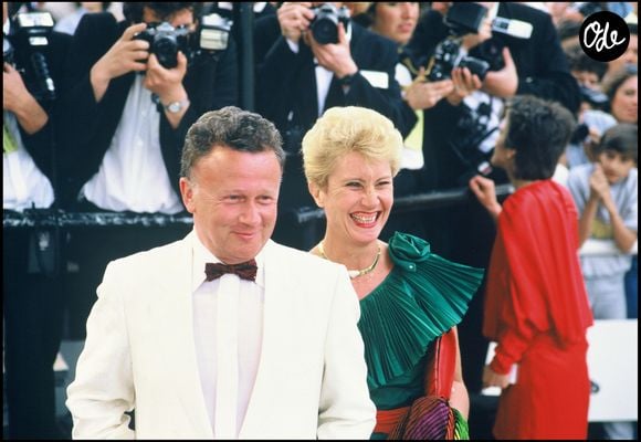 Philippe Bouvard et sa femme Colette lors du festival de Cannes en 1986.

ANGELI-RINDOFF / BESTIMAGE