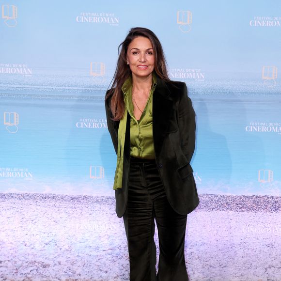 Nadia Farès - Tapis rouge de la soirée d'ouverture de la 7ème édition du festival Cineroman à Nice le 29 septembre 2025. © Dominique Jacovides - Bruno Bebert / Bestimage
