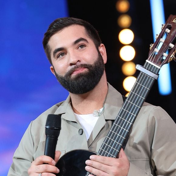 Kendji Girac - Les personnalités se mobilisent lors de la 37ème édition du Téléthon sur le plateau de France 2, avec pour parrain Vianney. Cette année, 80,6 millions de dons ont été promis. Le 9 décembre 2023. © Coadic Guirec / Bestimage