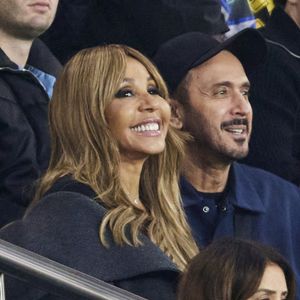 Cathy Guetta - Célébrités assistent au match de Ligue 1 McDonald's opposant le Paris Sant Germain (PSG) contre Rennes (3-1) au Parc des Princes à Paris le 27 septembre 2024. © Cyril Moreau/Bestimage