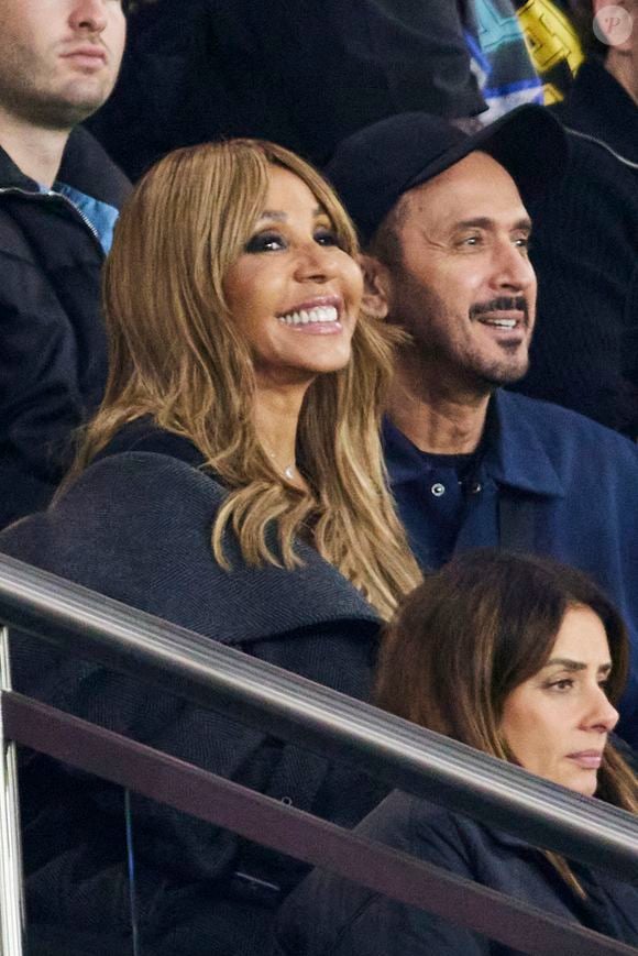 Cathy Guetta - Célébrités assistent au match de Ligue 1 McDonald's opposant le Paris Sant Germain (PSG) contre Rennes (3-1) au Parc des Princes à Paris le 27 septembre 2024. © Cyril Moreau/Bestimage