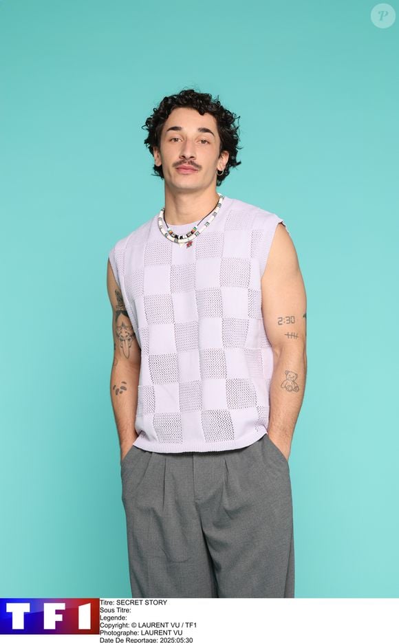 Photo officielle de Théo, candidat de "Secret Story 2025"