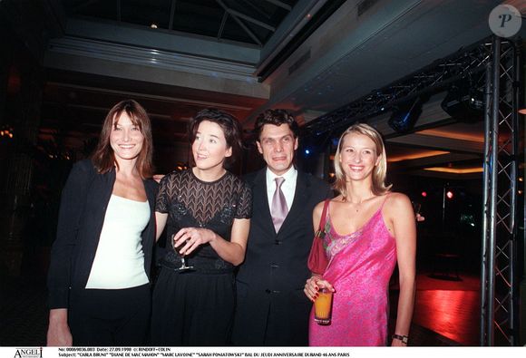 Archives : Sarah Lavoine et Marc au jeudi anniversaire durand à Paris