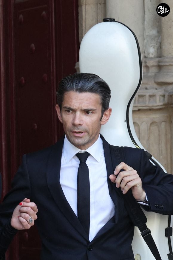 Gautier Capuçon - Sorties des obsèques de Philippe Labro en l'église de Saint-Germain-des-Prés à Paris le 13 juin 2025. © Dominique Jacovides - Christophe Clovis / Bestimage