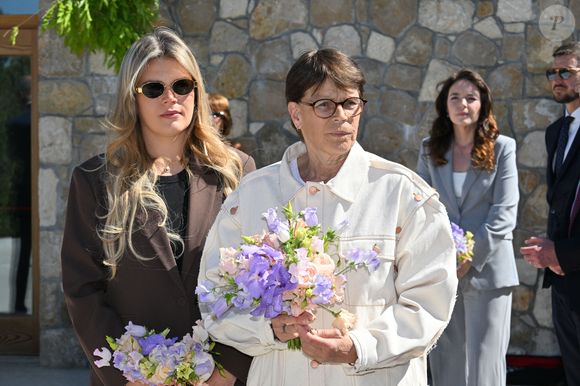 Leurs Altesses S.A.S. le Prince Albert II et la Princesse Charlène de Monaco, Leurs Altesses S.A.S. la Princesse Stéphanie de Monaco, Camille Gottlieb, Mélanie-Antoinette de Massy et Gareth Wittstock ont visité les nouveaux locaux de la SPA (Société pour la Protection des Animaux) monégasque, notamment plusieurs parcs pour chiens, dans la petite ville de Peille. Ils ont également inauguré une statue en hommage à la Princesse Antoinette, présidente de la SPA de Monaco lors de sa création en 1976. © Bruno Bebert/Bestimage