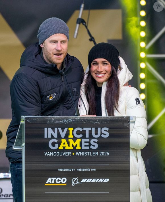 Le prince Harry et Meghan Markle à Vancouver au Canada pour les Invictus Games le 11 février 2025.
Crédit : Zak Hussein / Backgrid UK/ Bestimage