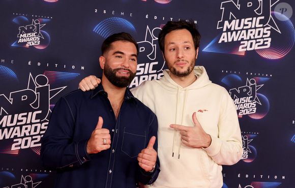 Kendji Girac, Vianney au photocall de la 25ème cérémonie des "NRJ Music Awards (NMA)" au palais des Festivals et des Congrès de Cannes, France, le 10 novembre 2023. © Dominique Jacovides/Bestimage