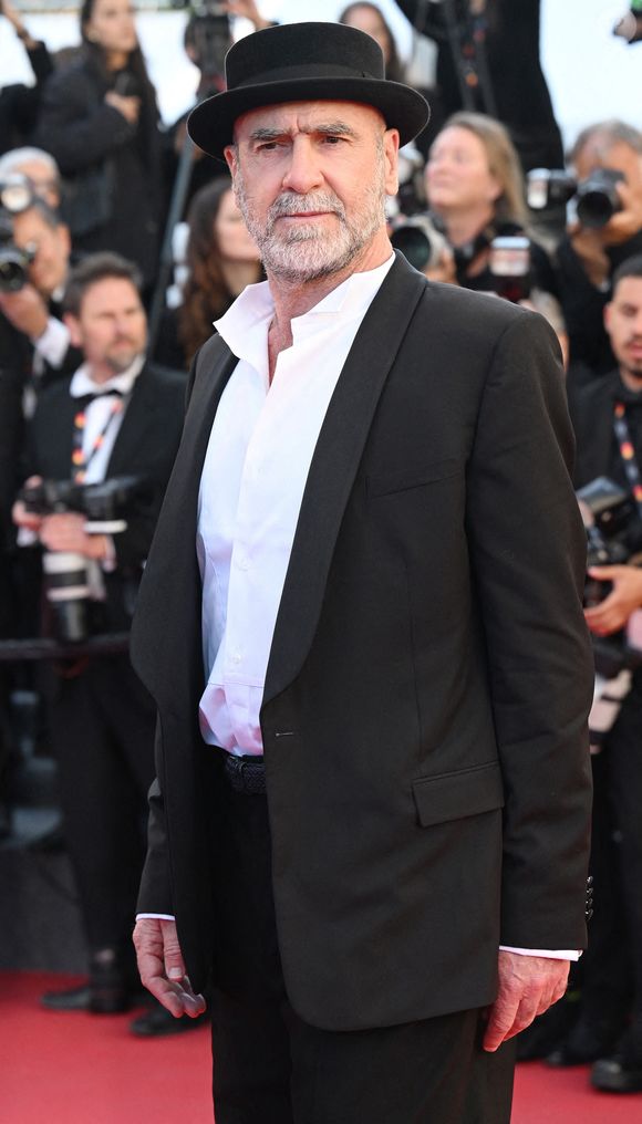 L'acteur et footballeur français Éric Cantona assiste à la première de The Beloved au 79e Festival de Cannes à Cannes, France, le samedi 16 mai 2026. Photo Rune Hellestad/Upi/Abaca