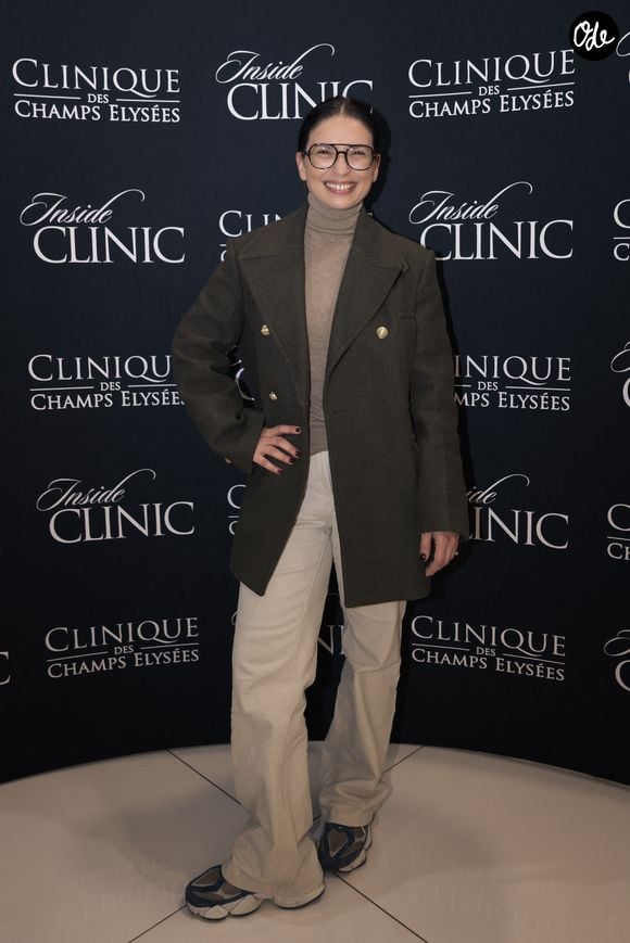 Lucie Bernardoni au photocall pour la soirée "Inside Clinic" à la clinique des Champs Elysées, à Paris, le 8 octobre 2025. 

© Florian Lavielle/Bestimage
