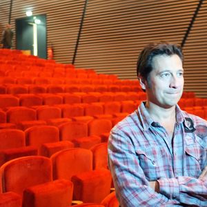 EXCLUSIF. Laurent Gerra assiste à l'inauguration de l'auditorium baptisé de son nom, à Lanslebourg, France, le 1er septembre 2011. Photo par Daniel Giry/ABACAPRESS.COM