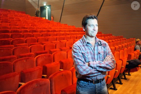 EXCLUSIF. Laurent Gerra assiste à l'inauguration de l'auditorium baptisé de son nom, à Lanslebourg, France, le 1er septembre 2011. Photo par Daniel Giry/ABACAPRESS.COM