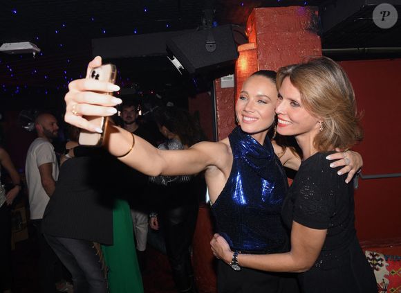 Exclusif - Amandine Petit (Miss France 2021) et Sylvie Tellier -  Maëva Coucke fête son 28ème anniversaire au restaurant "Kuku" à Paris le 6 novembre 2022. © Rachid Bellak/Bestimage