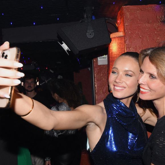 Exclusif - Amandine Petit (Miss France 2021) et Sylvie Tellier -  Maëva Coucke fête son 28ème anniversaire au restaurant "Kuku" à Paris le 6 novembre 2022. © Rachid Bellak/Bestimage