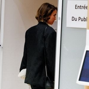 Adèle Haenel - Deuxième jour du procès de C.Ruggia, accusé d'agressions sexuelles sur mineures, dont l'actrice A.Haenel alors âgée entre 12 et 14 ans au moment des faits, devant le tribunal correctionnel de Paris, le 10 décembre 2024.