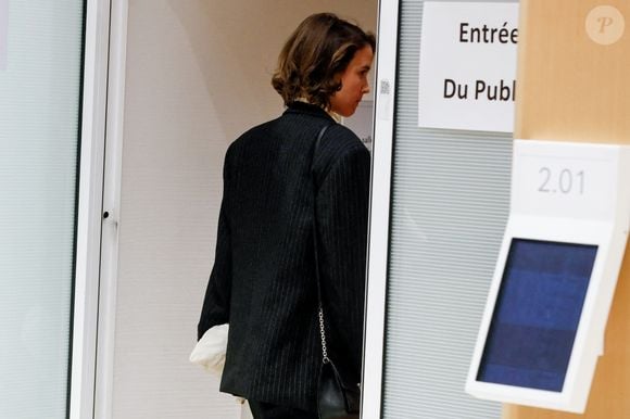 Adèle Haenel - Deuxième jour du procès de C.Ruggia, accusé d'agressions sexuelles sur mineures, dont l'actrice A.Haenel alors âgée entre 12 et 14 ans au moment des faits, devant le tribunal correctionnel de Paris, le 10 décembre 2024.