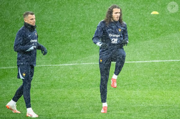 Matteo Guendouzi - Entrainement de l’équipe de France au Stade de France à Saint-Denis, le 22 mars 2025. (Baptiste Autissier / PsnewZ / Bestimage).