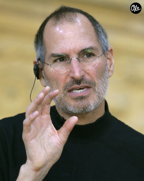 Steve Jobs, ex PDG d'Apple, à Berlin, en Allemagne, le 19 septembre 2007. Photo : Peer Grimm/Dpa/Abaca