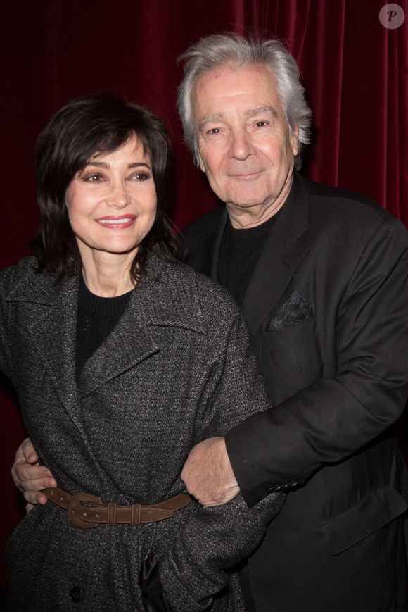 Evelyne Bouix et Pierre Arditi - Conférence de rentrée des théâtres 2e partie de la saison 2015/2016 au théâtre de Paris. Photo de Nasser Berzane/ABACAPRESS.COM