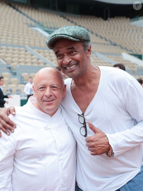 Thierry Marx, Yannick Noah assistent à la soirée de gala 'Coeur Central' 2023 à Roland Garros le 28 juin 2022 à Paris, France. Photo by Nasser Berzane/ABACAPRESS.COM