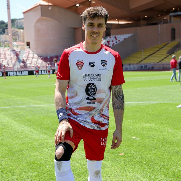 Louis Ducruet (président des Barbagiuans) lors du match de football caritatif au stade Louis II de Monaco opposant les Barbagiuans aux pilotes de l'équipe Nazionale Piloti dans le cadre de la "Racing Stars Football Cup" le 3 juin 2026. © Albuquerque/Bestimage