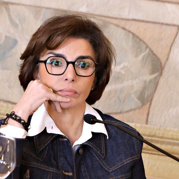 Exclusif - Portrait de Rachida Dati (ministre de la Culture, et candidate LR à la mairie de Paris) lors d'un déjeuner débat du mouvement Ethic le 17 février 2026
© Cédric Perrin / Bestimage