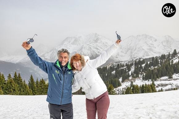 Une aventure artistique qui vient prolonger, sur les planches, une histoire d'amour déjà bien installée à la ville

Gérard Holtz, sa femme Muriel Mayette-Holtz - 40ème Festival Saint-Gervais Mont-Blanc d'Humour le 8 avril 2024. © Boris Molinier via Bestimage
