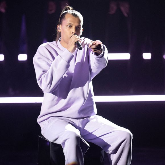 Stromae se produit sur scène lors des 38e Victoires de la Musique à la Seine Musicale le 10 février 2023 à Boulogne-Billancourt, France. Photo par David Niviere/ABACAPRESS.COM