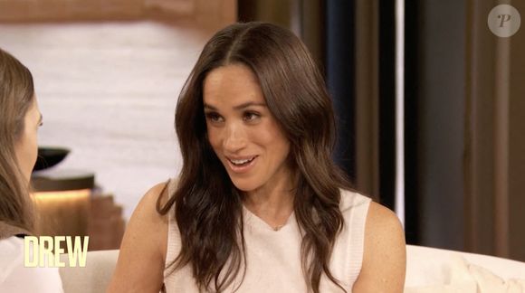Meghan Markle, duchesse de Sussex, dans l'émission Drew Barrymore Show. - Crédit photo : The Drew Barrymore Show / Paramount Plus (JLPPA / Bestimage). 2025