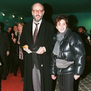 Archives - Bertrand Blier et Anouk Grinberg - Soirée des 10 ans de Canal + le 2 novembre 1994 BOWEN / BESTIMAGE