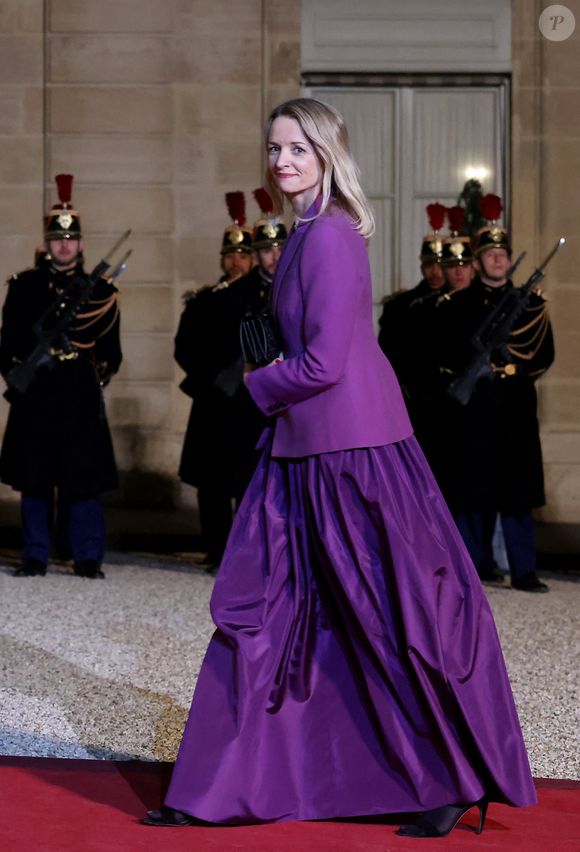 Delphine Arnault, directrice générale de Dior - Arrivées au dîner d'état en l'honneur de l'Emir du Qatar au palais présidentiel de l'Elysée à Paris le 27 février 2024.

© Dominique Jacovides / Bestimage