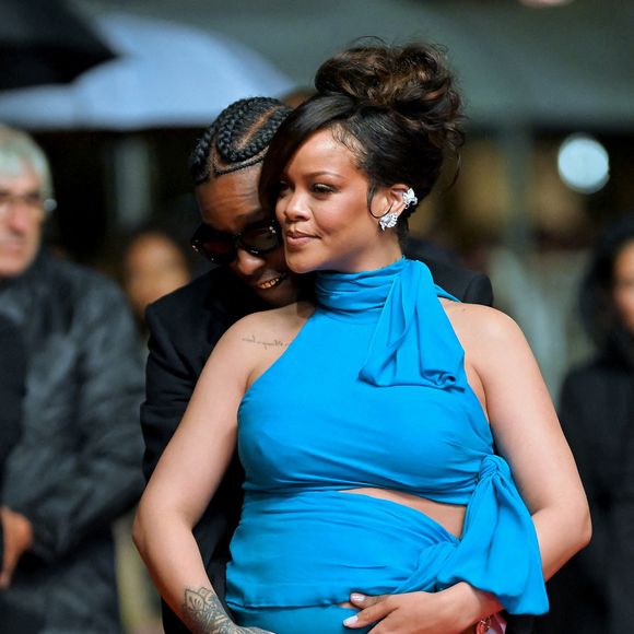 Rihanna et ASAP Rocky assistent au tapis rouge de Highest 2 Lowest lors de la 78e édition du Festival de Cannes au Palais des Festivals le 19 mai 2025 à Cannes, France. Photo by Franck Castel/ABACAPRESS.COM
