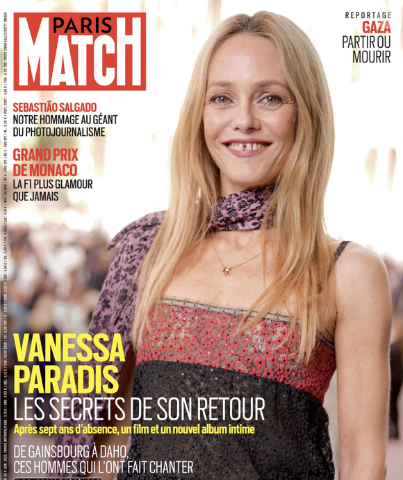 "Paris Match" révèle les détails de ce nouvel album

Vanessa Paradis en couverture du magazine "Paris Match" du 28 mai 2025