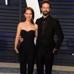 Natalie Portman et son mari Benjamin Millepied - Soirée Vanity Fair Oscar Party à Los Angeles. Le 24 février 2019. © Broadimage / Bestimage