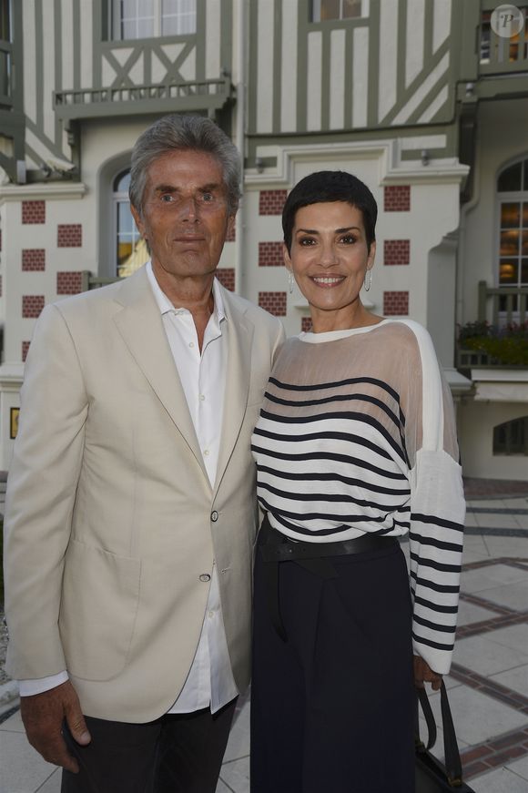 Dominique Desseigne (PDG du groupe Lucien Barrière) et Cristina Cordula - Inauguration de l'hôtel Barrière Le Normandy à Deauville, le 18 juin 2016. 

© Coadic Guirec/Bestimage
