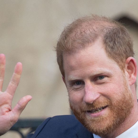 Le prince Harry, duc de Sussex à l'issue du 2ème jour de son appel de la décision de la Haute Cour à propos de son droit à des gardes du corps armés payés par le contribuable, le 9 avril 2025 (Zuma Press / Bestimage).
