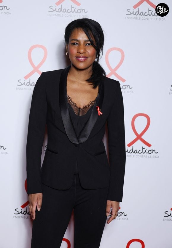 Marie-Aline Meliyi - Photocall de la soirée de lancement du "Sidaction" au théâtre Edouard VII à Paris le 4 mars 2024. © Denis Guignebourg/Bestimage