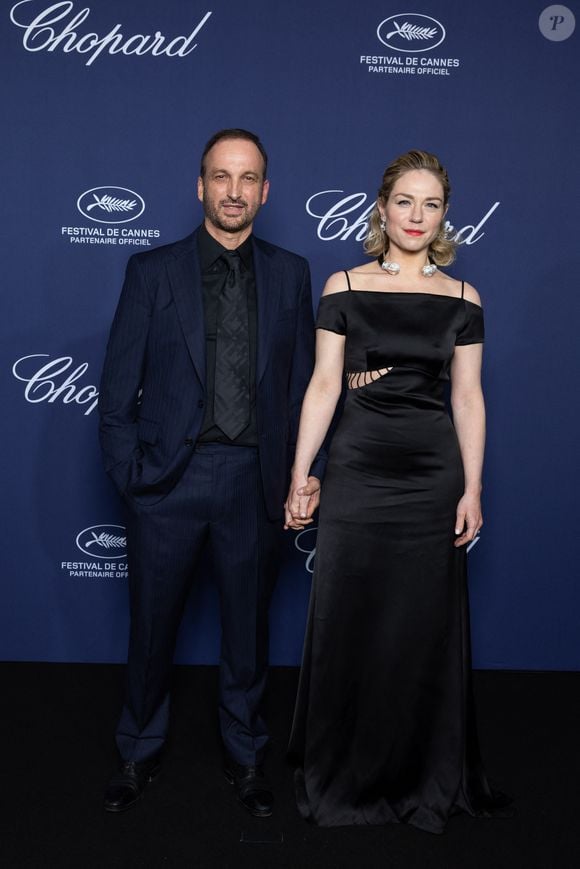 Michel Ferracci et sa femme Émilie Dequenne - Cérémonie du remise du Trophée Chopard au Carlton Beach à Cannes, lors du 76ème Festival International du Film de Cannes. Le 19 mai 2023
© Olivier Borde / Bestimage