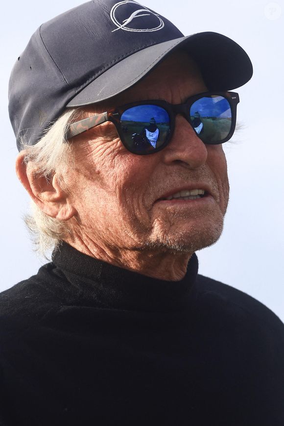 L'acteur Michael Douglas sur le parcours de Kingsbarns Golf Links, lors du deuxième tour du Dunhill Links Championship.

Photo : ZUMA Press Wire / Bestimage