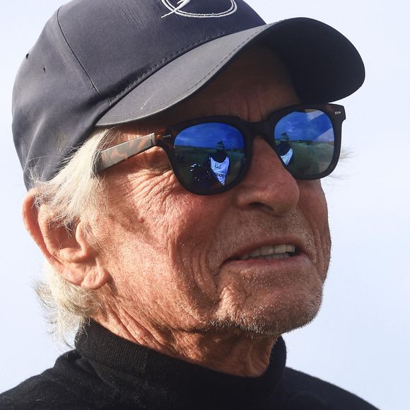 L'acteur Michael Douglas sur le parcours de Kingsbarns Golf Links, lors du deuxième tour du Dunhill Links Championship.

Photo : ZUMA Press Wire / Bestimage
