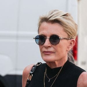 Sophie Davant assiste aux obsèques de Philippe Labro à l'église Saint Germain des Prés à Paris, France, le 13 juin 2025. Photo by Nasser Berzane/ABACAPRESS.COM