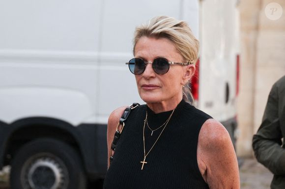 Sophie Davant assiste aux obsèques de Philippe Labro à l'église Saint Germain des Prés à Paris, France, le 13 juin 2025. Photo by Nasser Berzane/ABACAPRESS.COM