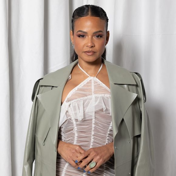 Christina Milian au défilé Ester Manas mode femme automne / hiver 2024-2025 lors de la Fashion Week de Paris (PFW), à la Maison de la Chimie à Paris, France, le 27 février 2024. © Jérémy Melloul/Bestimage