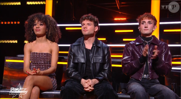 Léane, Théo P. et Victor en danger. Capture Star Academy - TF1