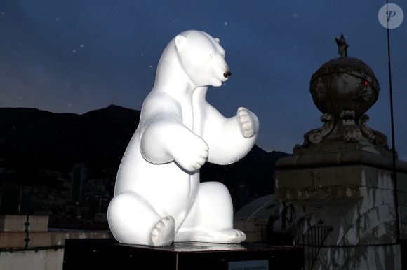 Exclusif -  Illustration lors de la visite de l'exposition Les Géants des Glaces de M.Bassompierre au musée océanographique de Monaco le 10 avril 2024.
© Claudia Albuquerque / Bestimage
