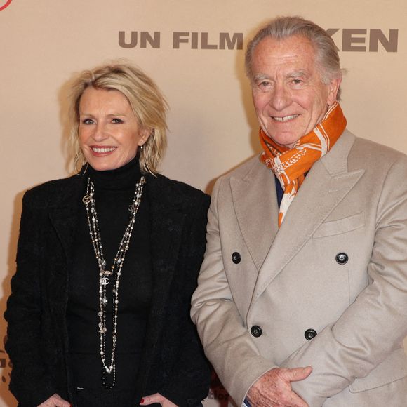 Sophie Davant et William Leymergie assistent à l'avant-première de " Ma Mere, Dieu et Sylvie Vartan " au Pathe Palace à Paris le 17 mars 2025, France. Photo par Jerome Domine/ABACAPRESS.COM
