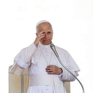 Le pape Léon XIV lors de son audience générale hebdomadaire sur la place Saint-Pierre, au Vatican, le 18 juin 2025. © Alessia Giuliani/IPA via ZUMA Press / Bestimage/Bestimage