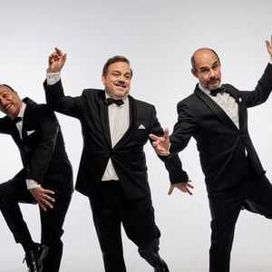 Exclusif - Rendez-vous avec Les Inconnus (Didier Bourdon, Bernard Campan et Pascal Légitimus) en studio à Paris. Le 4 octobre 2022
© Cyril Moreau / Bestimage