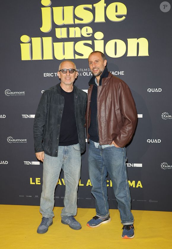 Gad Elmaleh et Arié Elmaleh - Première du film "Juste une illusion" au cinéma Le Grand Rex à Paris le 22 mars 2026. © Coadic Guirec/Bestimage