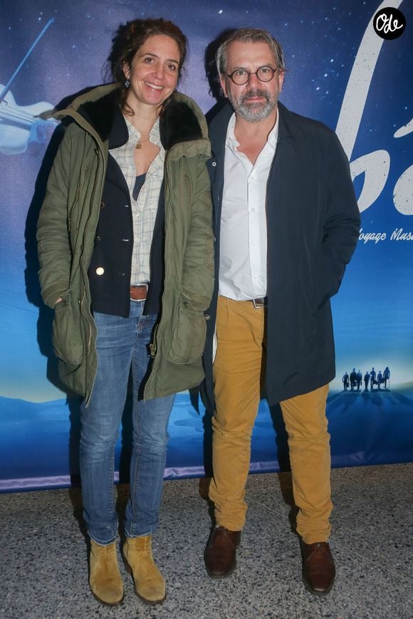 Philippe Torreton et Elsa Boublil au photocall du spectacle "Bô, le voyage musical" au théâtre du 13ème Art à Paris, le 8 mars 2018. Crédit Christophe Clovis / Bestimage