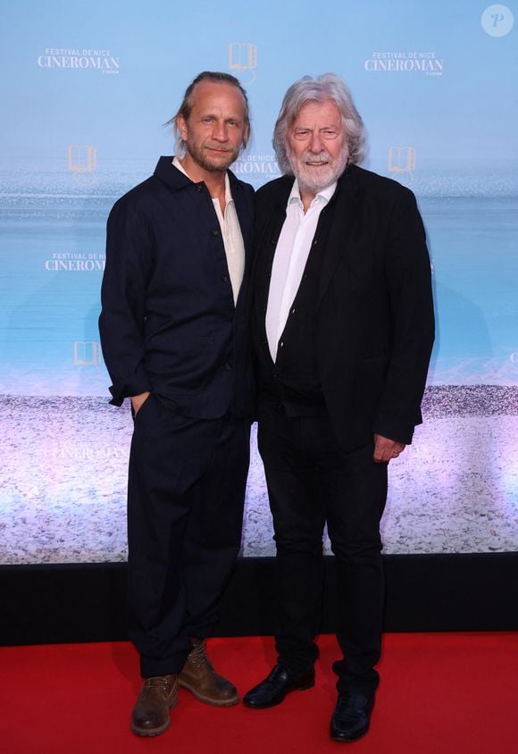 Jérémie Renier et Daniel Benoin - Tapis rouge lors de la 7ème édition du festival Cinéroman à Nice le 1er Octobre 2025. © Bebert-Jacovides/Bestimage